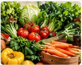 Fresh vegetables and herbs