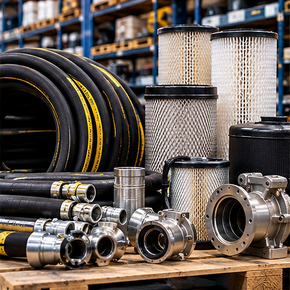 Industrial hoses, filters and operational replacement supplies
