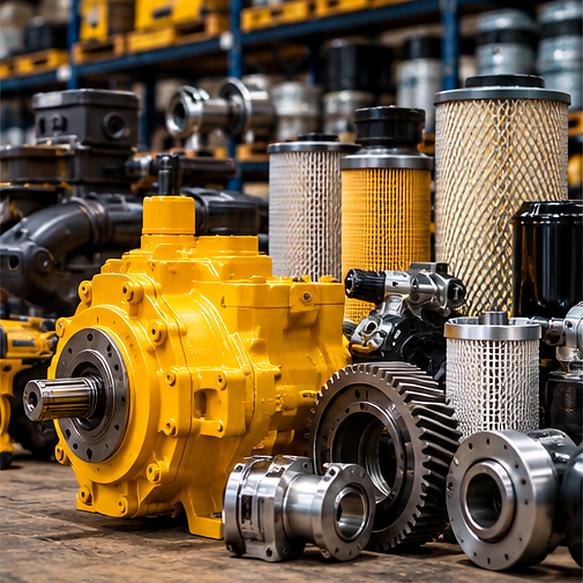 Industrial machinery components, gears and replacement parts